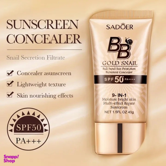 بی بی کرم سادور مدل Snail با SPF 50 حجم 40 میلی لیتر