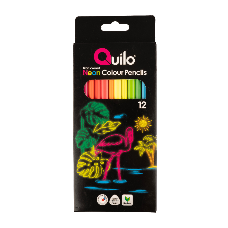 مداد رنگی 12 رنگ مقوایی کوییلو کد 45