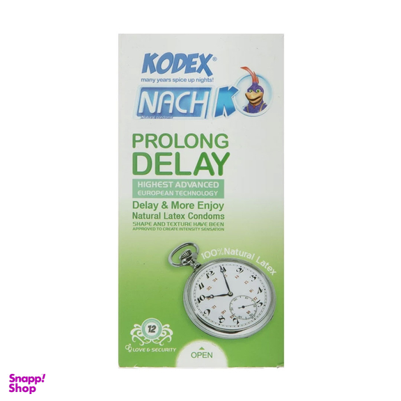 کاندوم تاخیری کدکس مدل Prolong Delay بسته 12 عددی
