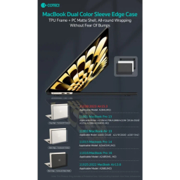 کاور محافظ لپ تاپ کوتسی مدل 11025 مناسب مک بوک ایر 13.6 اینچ