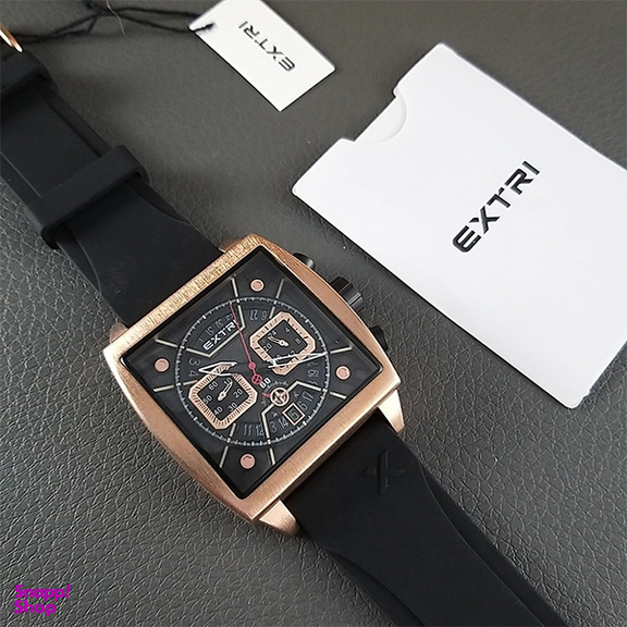 ساعت عقربه ای مردانه اکستری کد X6076-J مشکی رزگلد