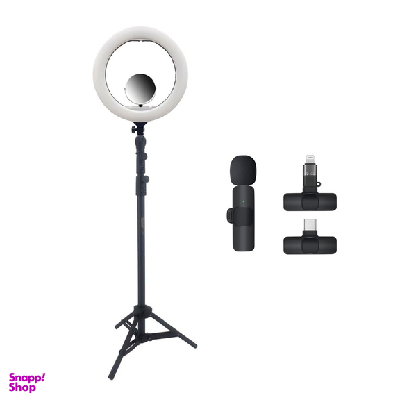 کیت بلاگری مدل G2 رینگ لایت YQ-420A به همراه آینه، پایه G2 و میکروفون K8