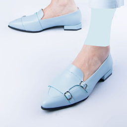 کفش روزمره زنانه چرم کاکتوس ws1038 مدل رنگ آبی