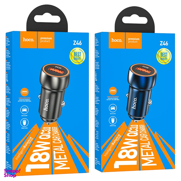 شارژر فندکی 18 وات هوکو مدل Z46 USB