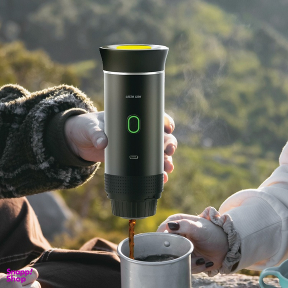 اسپرسو ساز قابل حمل گرین لاین مدل Coffee Maker Lite GNCOFMKLTBK