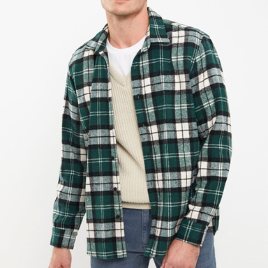 پیراهن آستین بلند مردانه ال سی وایکیکی مدل charpo0