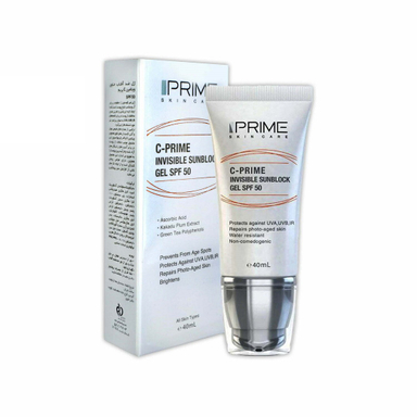 ژل ضد آفتاب SPF 50 پریم مدل C-Prime حجم 40 میلی لیتر