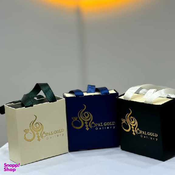 گوشواره طلا 18 عیار زنانه اپال گلد مدل آویزی ونکلیف توخالی