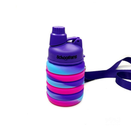 قمقمه سیلیکونی اسکول فنس طرح رنگین کمان کد 9344