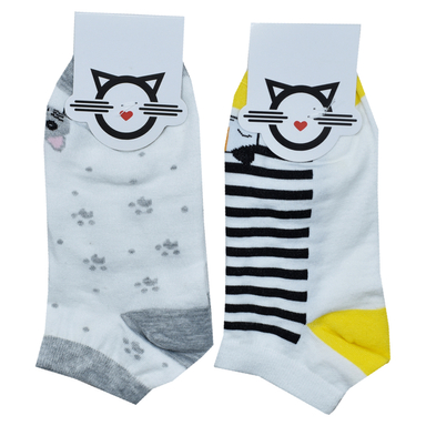 جوراب ساق کوتاه بچگانه بامشی مدل خرسی کد 3 بسته 2 عددی