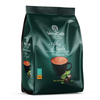 هات چاکلت نعنایی ونزکافه وزن 25 گرم بسته 20 عددی