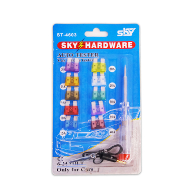 دستگاه تست فیوز خودرو اسکای مدل MMA-ST-4603 بسته 12 عددی