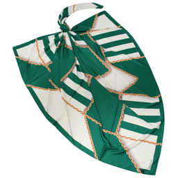 روسری زنانه آنالیا مدل ابریشم دست دوز طرح زنجیری کلاسیک کد ana-2821