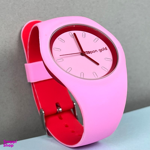 ساعت عقربه ای زنانه طرح آیس مدل Japon Gold رنگ صورتی