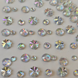 نگین چسبی صورت و ناخن طرح مروارید و گل و ستاره کد 138 بسته 160 عددی