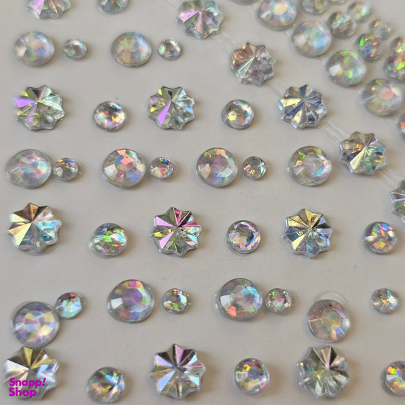 نگین چسبی صورت و ناخن طرح مروارید و گل و ستاره کد 138 بسته 160 عددی