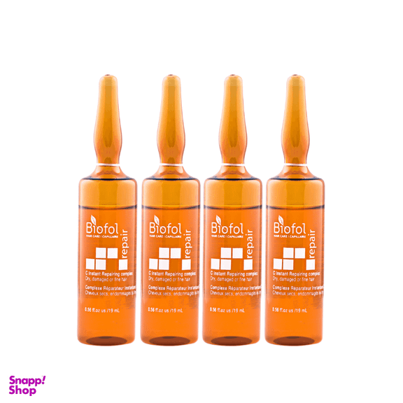 سرم مو بایوفول مدل سی کمپلکس حجم 19 میلی لیتر بسته 4 عددی