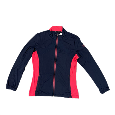 سویشرت ورزشی زنانه مدل ارتجاعی رنگ‌ سرمه ای صورتی