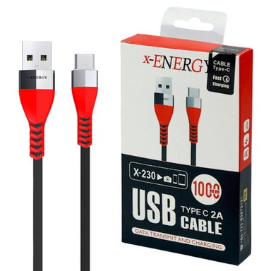 کابل شارژر USB به Type-C ایکس-انرژی مدل X-230 طول 1 متر