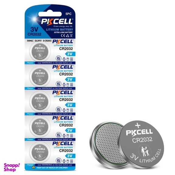 باتری سکه ای پی‌کی سل مدل CR2032 3V Lithium Manganese بسته 20 عددی