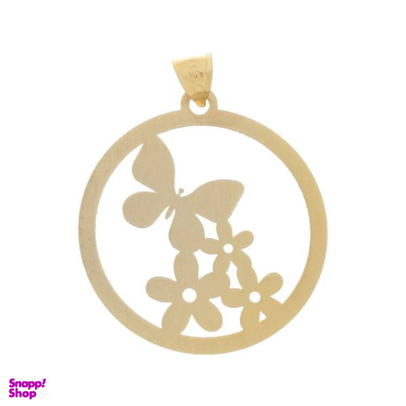 پلاک گردنبند طلا 18 عیار زنانه پانسی طرح پروانه کد 7854