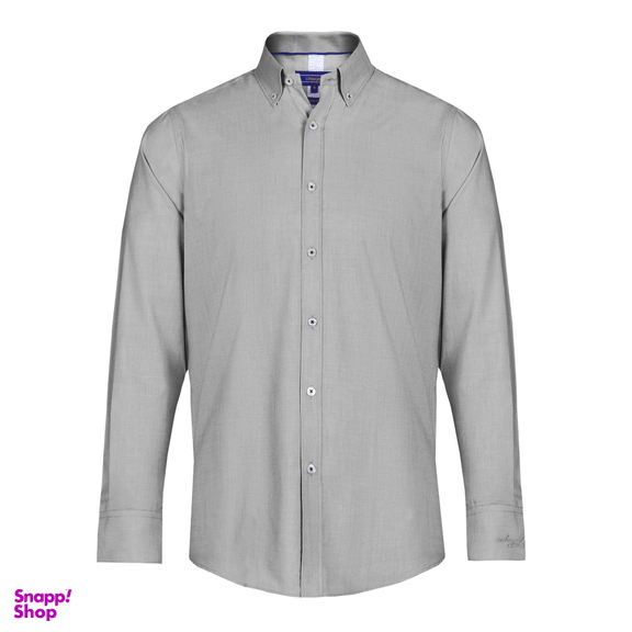 پیراهن آستین بلند مردانه جی تی هوگرو کد 10124 رنگ طوسی