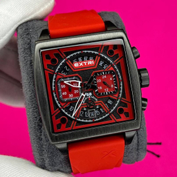 ساعت عقربه ای مردانه اکستری کد X6076-C مشکی قرمز