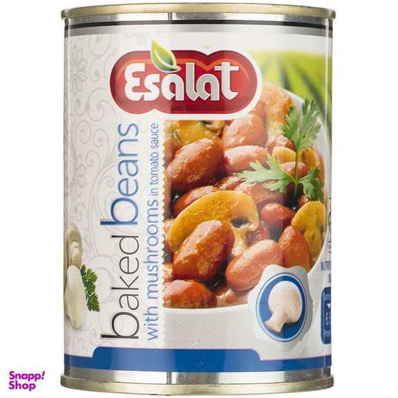 خوراک لوبیا چیتی با قارچ در سس گوجه فرنگی اصالت 380 گرم