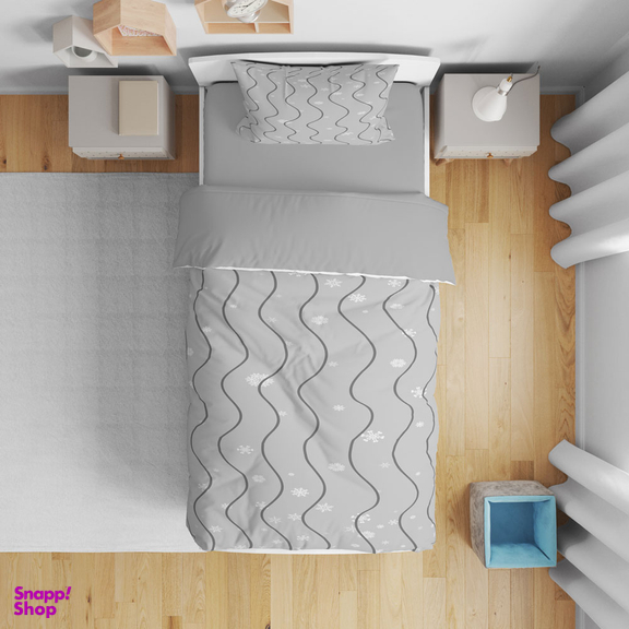 سرویس روتختی تکنفره 5 تکه نوپه هوم مدل خطی کد 4886