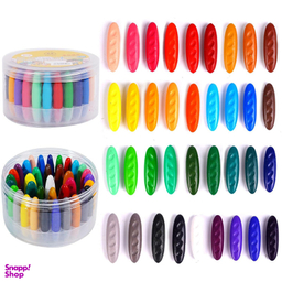 مداد شمعی جادویی نشکن 36 رنگ مدل بادومی