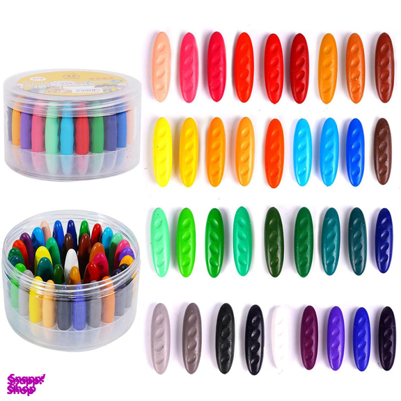 مداد شمعی جادویی نشکن 36 رنگ مدل بادومی