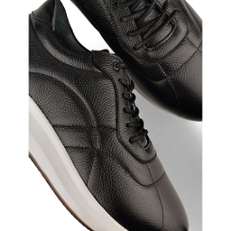 کفش کتانی زنانه چرم کاکتوس مدل WS۱۰۵۶ رنگ مشکی