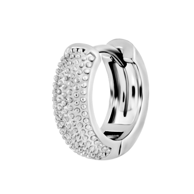 پیرسینگ گوش زنانه اقلیمه مدل HS341 رنگ نقره ای