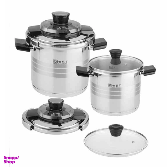 زودپز دوقلو کی اس تی مدل 6080 گنجایش 6 و 4 لیتر