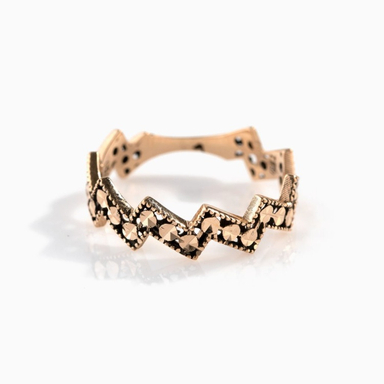 انگشتر طلا 18 عیار زنانه اپال گلد مدل نگار کد sh0102