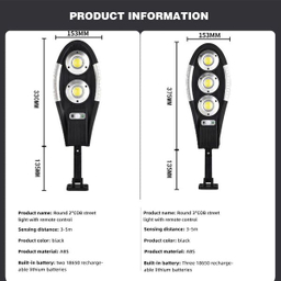 چراغ پارکی خورشیدی سولونیکس مدل راکتی LED 18650