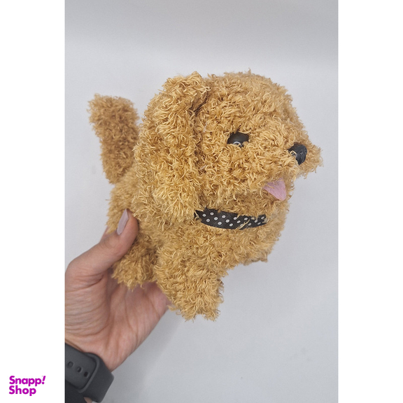 عروسک ناب سل مدل سگ پولیشی فرفری پاکوتاه موزیکال ارتفاع 15 سانتی متر