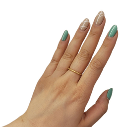 انگشتر طلا 18 عیار زنانه کد 101578 سایز 51