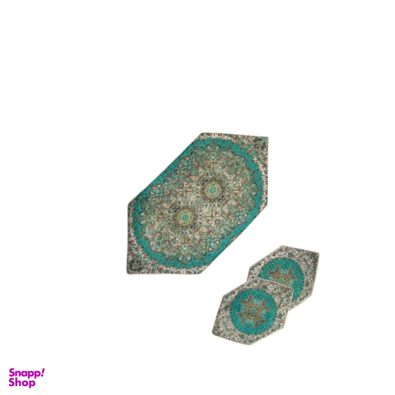 ست 5 تکه رومیزی ترمه مدل شمس کد SBZ