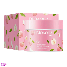 ماسک و اسکراب صورت بایوآکوا مدل هلو وزن 140 گرم