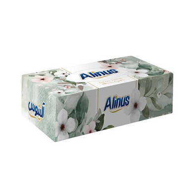 دستمال کاغذی آلینوس مدل دولایه جعبه ای 100 برگ