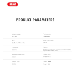 تگ ردیاب هوشمند ایکس او مدل XO LP01