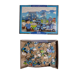 پازل 300 قطعه فنسی طرح شهر پلیس ها