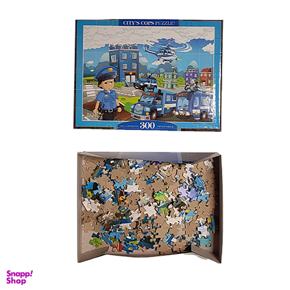 پازل 300 قطعه فنسی طرح شهر پلیس ها