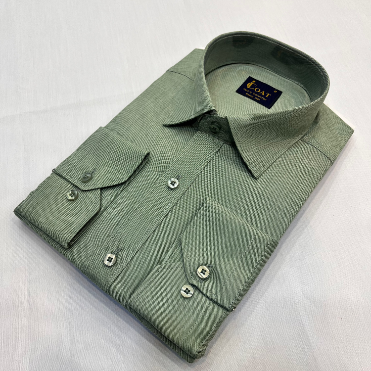 پیراهن مردانه آیکت مدل فلورا رنگ پسته ای