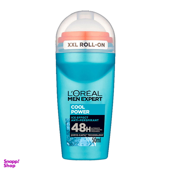 رول ضد تعریق مردانه لورآل مدل COOL POWER حجم 50 میلی لیتر