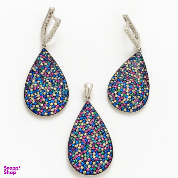 نیم ست نقره زنانه کد ROJ1388