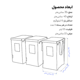 ارگانایزر ایکیا مدل DIMPA بسته 3 عددی