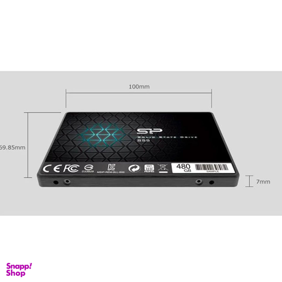 اس اس دی اینترنال SATA3.0 سیلیکون پاور مدل Slim S55 ظرفیت 480 گیگابایت