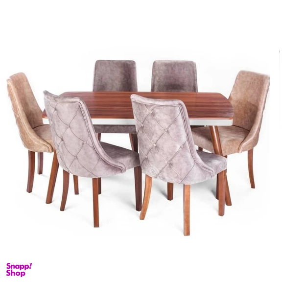 میز و صندلی ناهار خوری 6 نفره مدل چستر بلند chester06